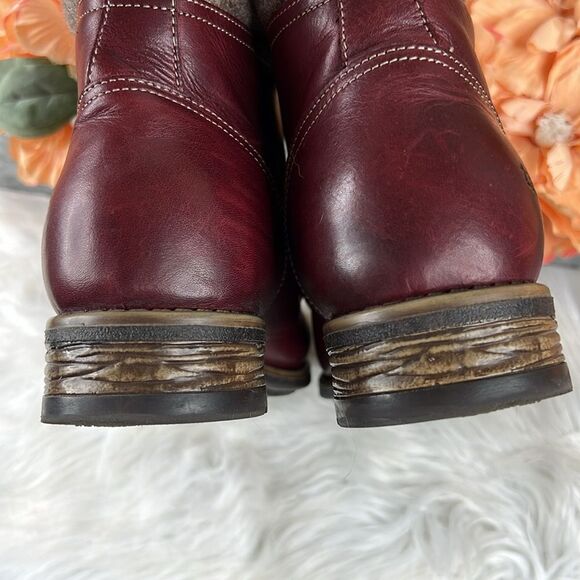 Taos Cutie Boots in Deep Red Size 10 - Picture 13 of 13